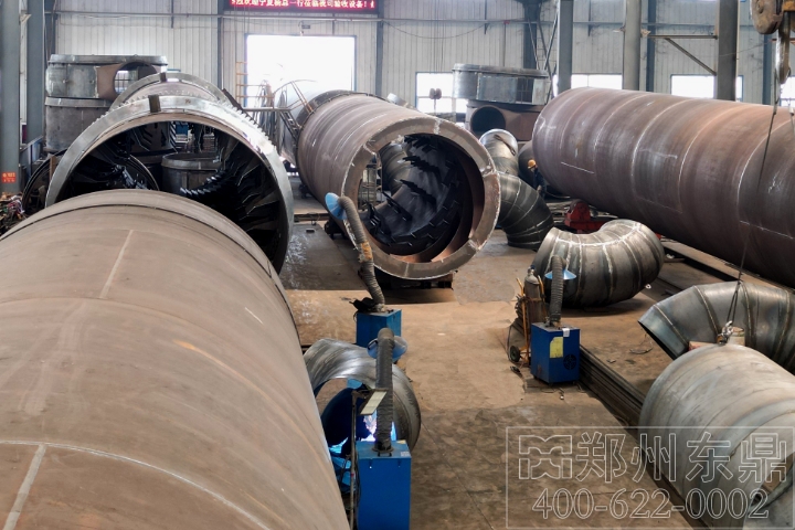 陕西咸阳千吨煤泥烘干机项目六月紧张生产备货!