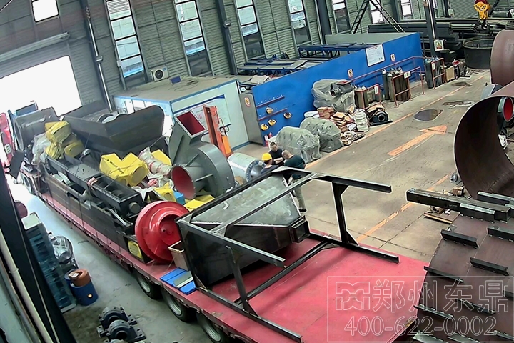 内蒙古呼和浩特700吨煤泥烘干机项目装车发货